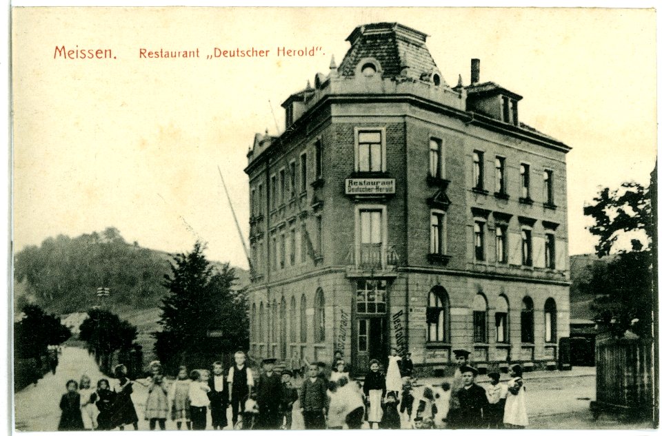 09733-Meißen-1908-Restaurant Deutscher Herold-Brück & Sohn Kunstverlag