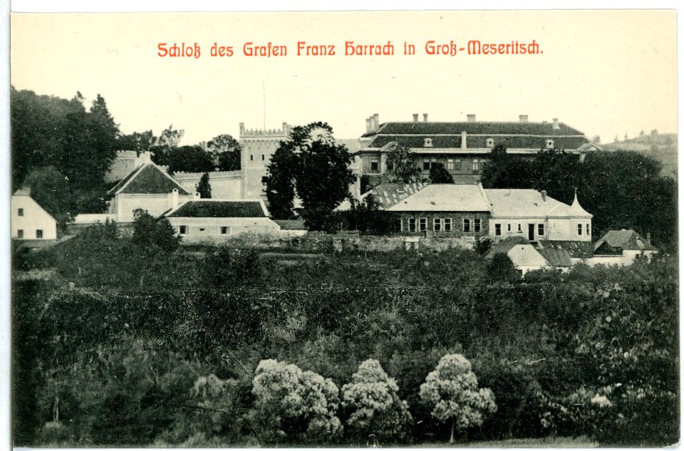10978-Groß-Meseritsch-1909-Schloß von Franz Harrach-Brück & Sohn Kunstverlag
