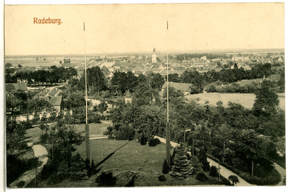 09888-Radeburg-1908-Blick auf Radeburg-Brück & Sohn Kunstverlag