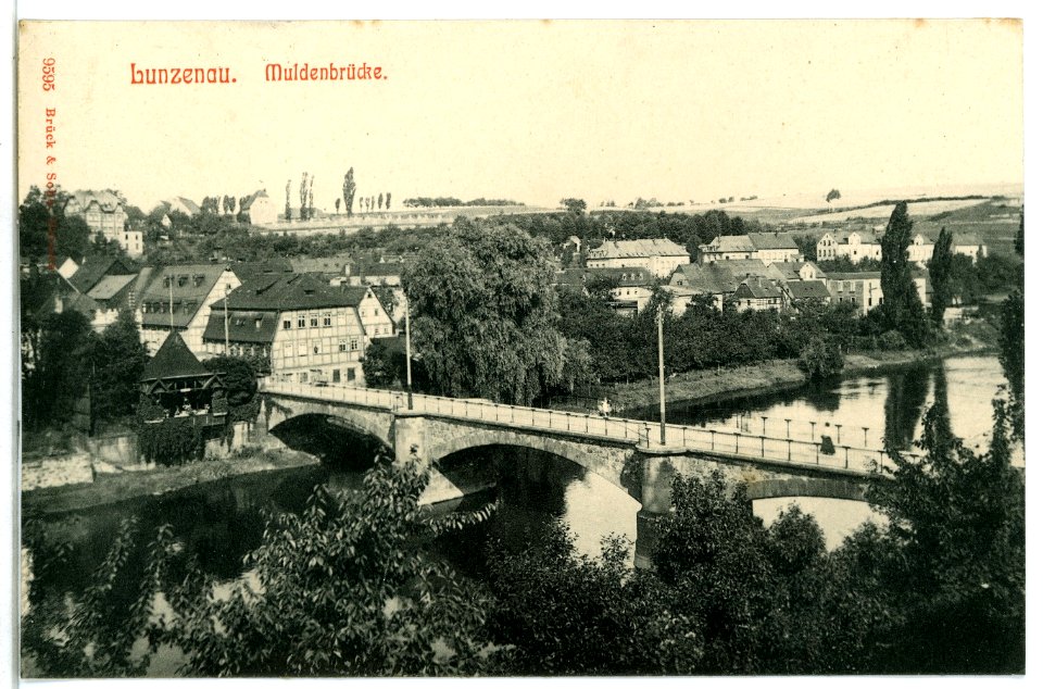 09595-Lunzenau-1908-Muldenbrücke-Brück & Sohn Kunstverlag