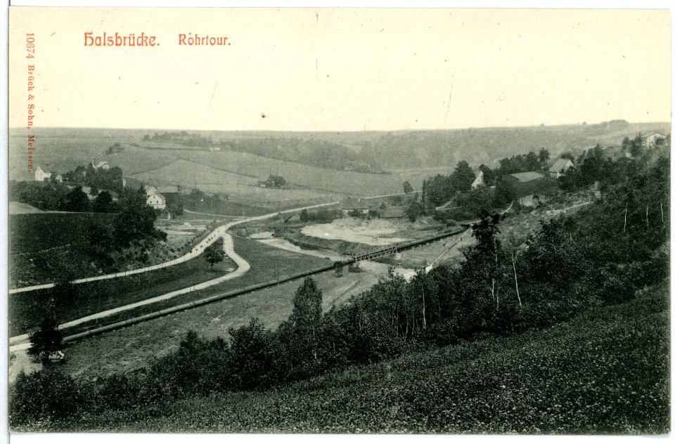 10674-Halsbrücke-1909-Rohrtour-Brück & Sohn Kunstverlag