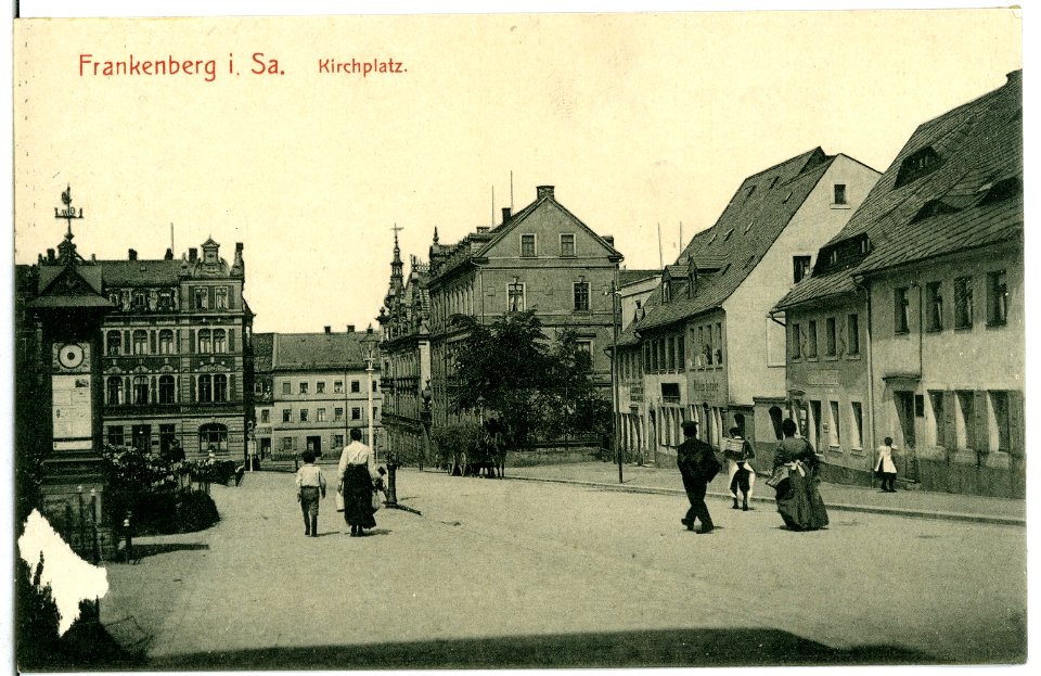 11147-Frankenberg-1910-Kirchplatz-Brück & Sohn Kunstverlag