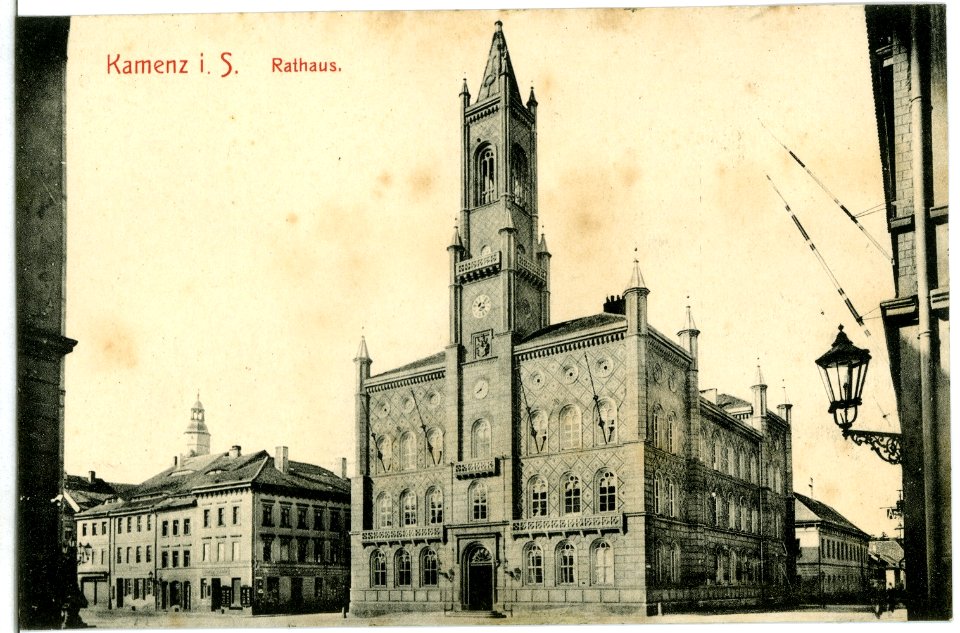 10888-Kamenz-1909-Rathaus-Brück & Sohn Kunstverlag