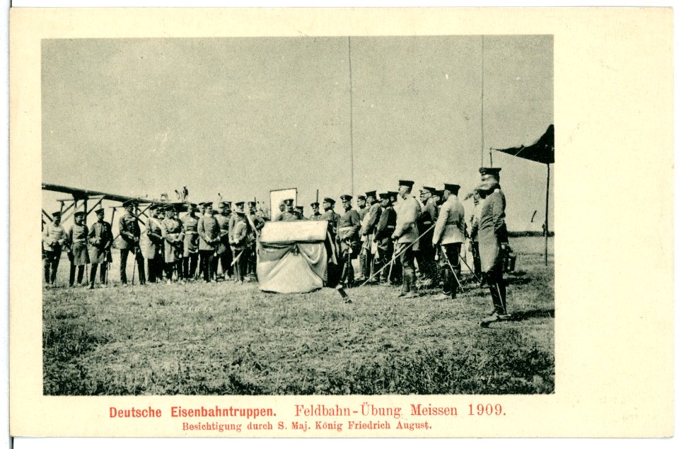 11103-Luga-1910-Deutsche Eisenbahntruppen - Feldbahn-Übung-Brück & Sohn Kunstverlag