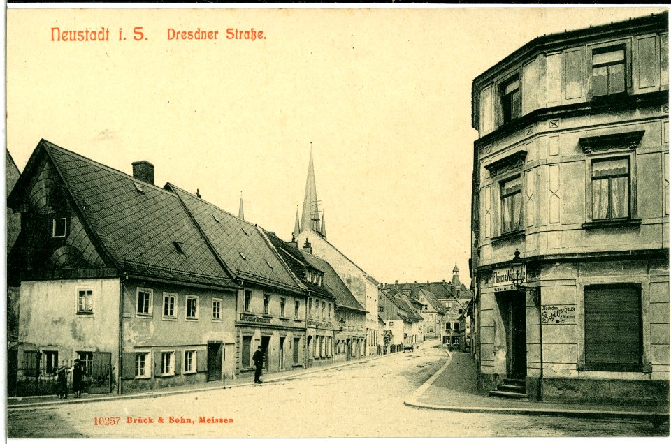 10257-Neustadt-1908-Dresdner Straße-Brück & Sohn Kunstverlag
