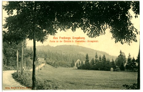 09674-Freiberg-1908-Umgebung - An der Ölmühle bei Oberschöna-Brück & Sohn Kunstverlag