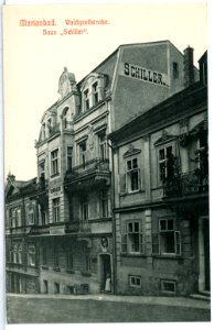 10690-Marienbad-1909-Waldquellstraße, Haus Schiller-Brück & Sohn Kunstverlag