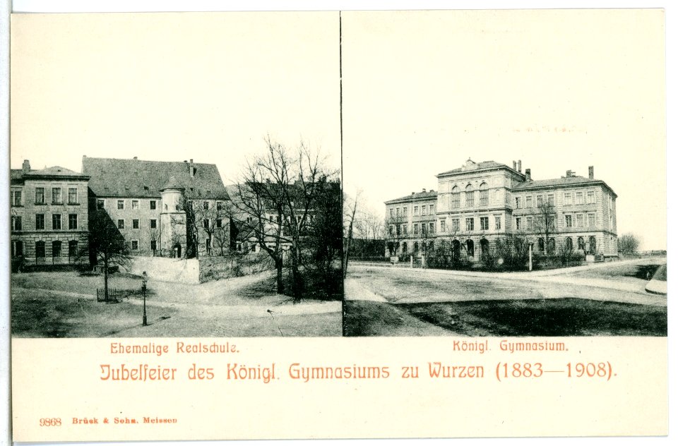09868-Wurzen-1908-Jubelfeier des Königlichen Gymnasiums 1893 - 1908-Brück & Sohn Kunstverlag