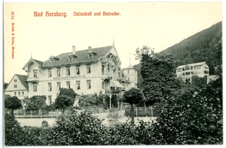 09772-Bad Harzburg-1908-Juliushall und Belvedere-Brück & Sohn Kunstverlag