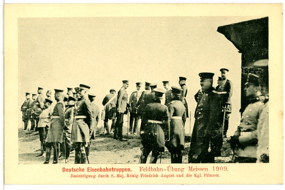 11104-Nünchritz-1910-Deutsche Eisenbahntruppen - Feldbahn-Übung-Brück & Sohn Kunstverlag