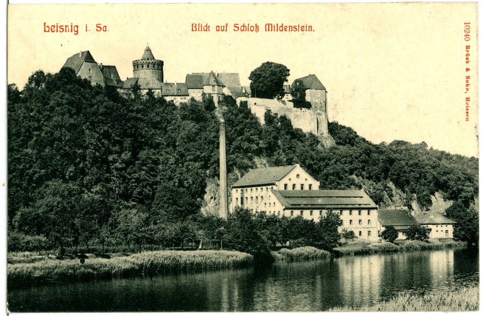 10240-Leisnig-1908-Schloß Mildenstein-Brück & Sohn Kunstverlag