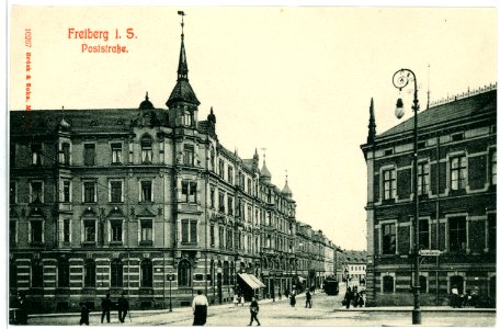 10267-Freiberg-1908-Poststraße-Brück & Sohn Kunstverlag