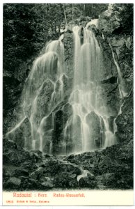 09803-Radautal-1908-Radau Wasserfall-Brück & Sohn Kunstverlag