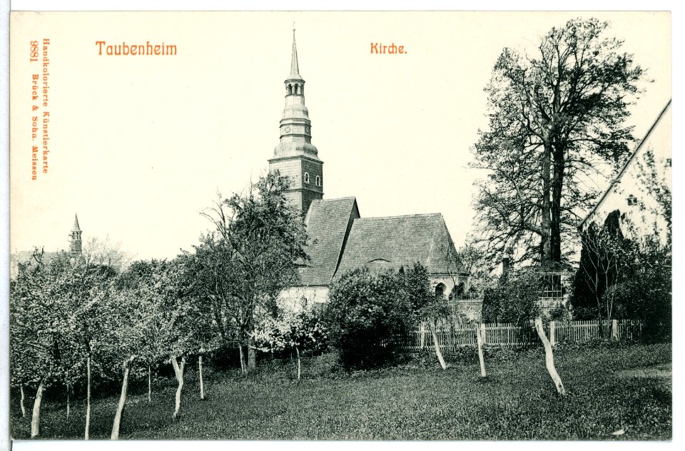 09881-Taubenheim (Klipphausen)-1908-Kirche-Brück & Sohn Kunstverlag