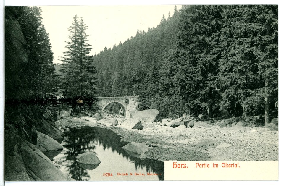 09794-Okertal-1908-Im Okertal-Brück & Sohn Kunstverlag