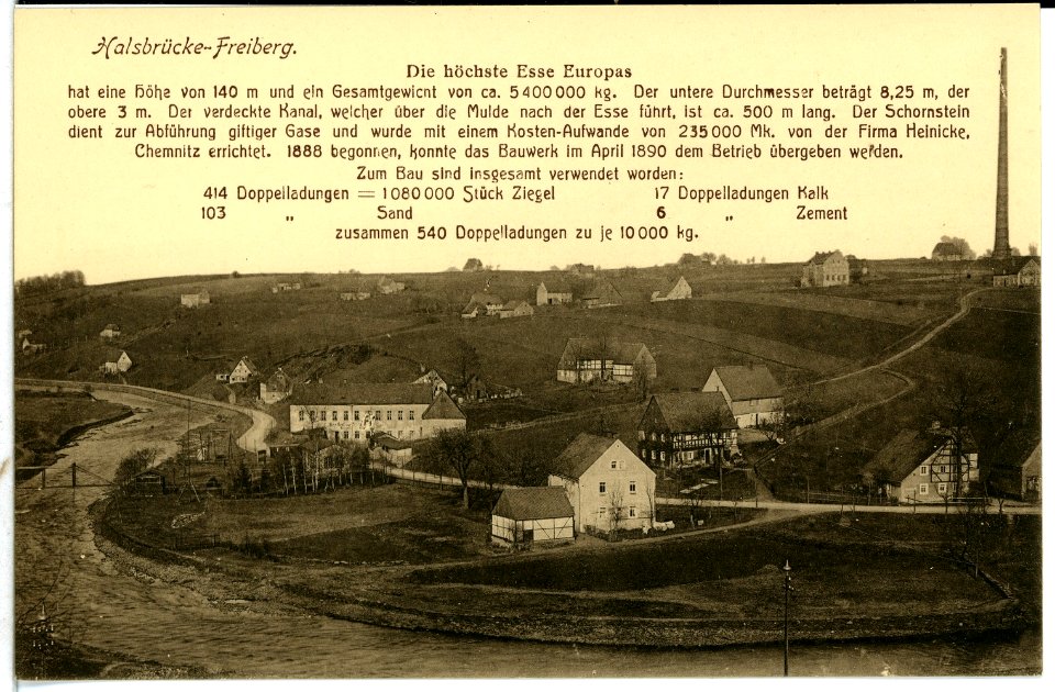 10305-Halsbrücke-1908-Blick aufs Muldental und Halsbrücke-Brück & Sohn Kunstverlag