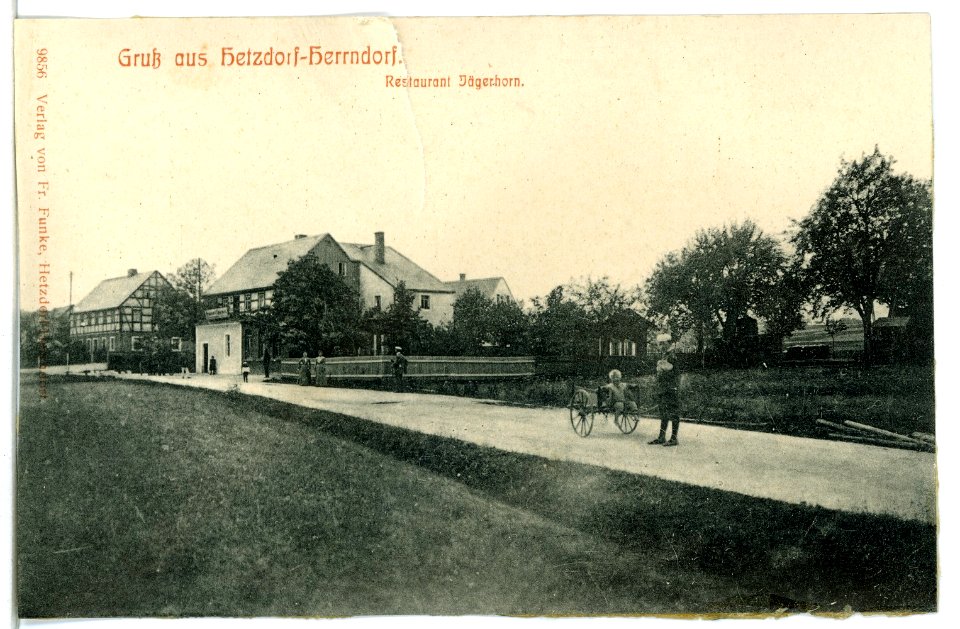 09856-Hetzdorf-Herrndorf-1908-Restaurant Jägerhorn-Brück & Sohn Kunstverlag