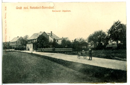 09856-Hetzdorf-Herrndorf-1908-Restaurant Jägerhorn-Brück & Sohn Kunstverlag