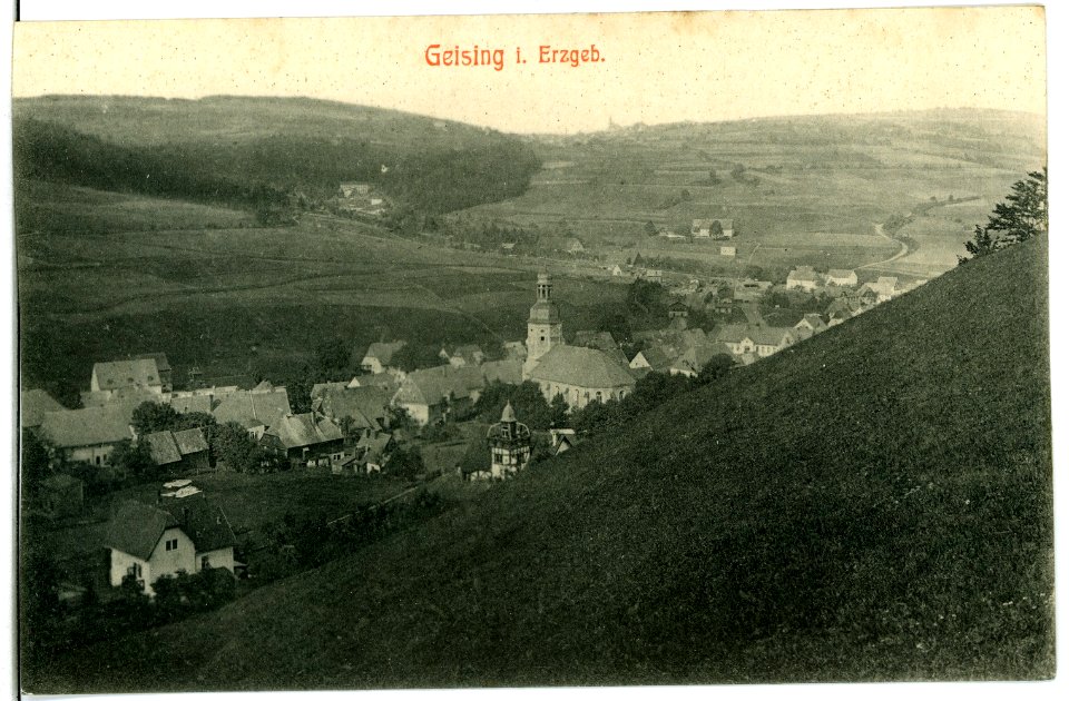 10601-Geising-1909-Blick auf Geising-Brück & Sohn Kunstverlag