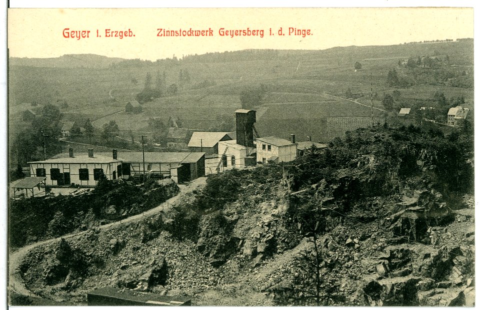 11125-Geyer-1910-Zinnstockwerk Geyersberg in der Binge-Brück & Sohn Kunstverlag