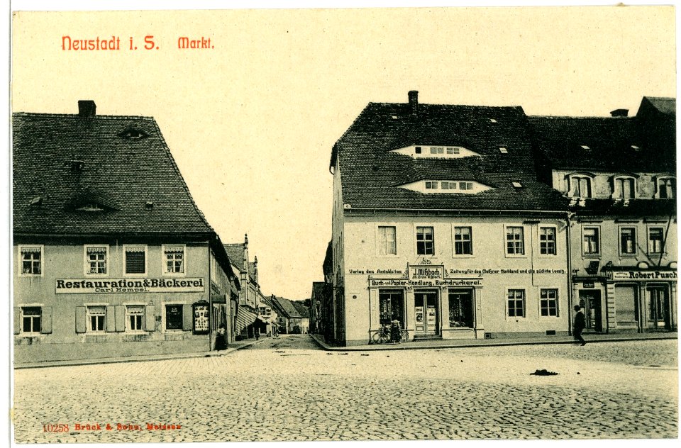 10258-Neustadt-1908-Markt-Brück & Sohn Kunstverlag