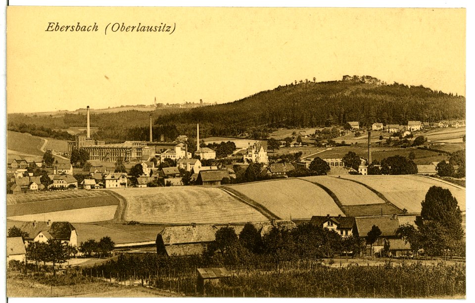10704-Ebersbach-1909-Blick auf Ebersbach-Brück & Sohn Kunstverlag