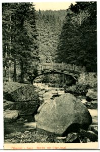 09791-Okertal-1908-Brücke zur Oker Insel-Brück & Sohn Kunstverlag