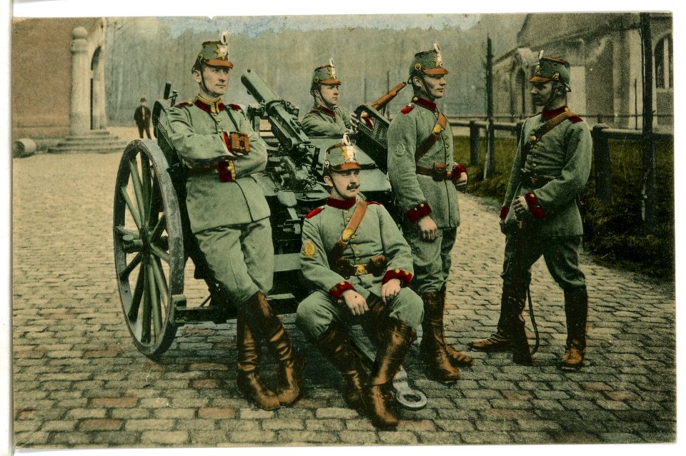 09621--1908-1. Königlich Sächsische Maschinengewehr-Abteilung Nr. 12-Brück & Sohn Kunstverlag