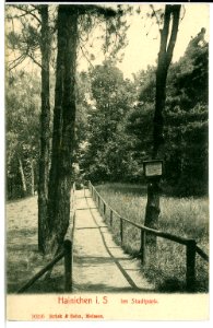 10216-Hainichen-1908-Im Stadtpark-Brück & Sohn Kunstverlag
