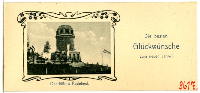 09617-Radebeul-1908-Oberlößnitz - Bismarckturm-Brück & Sohn Kunstverlag