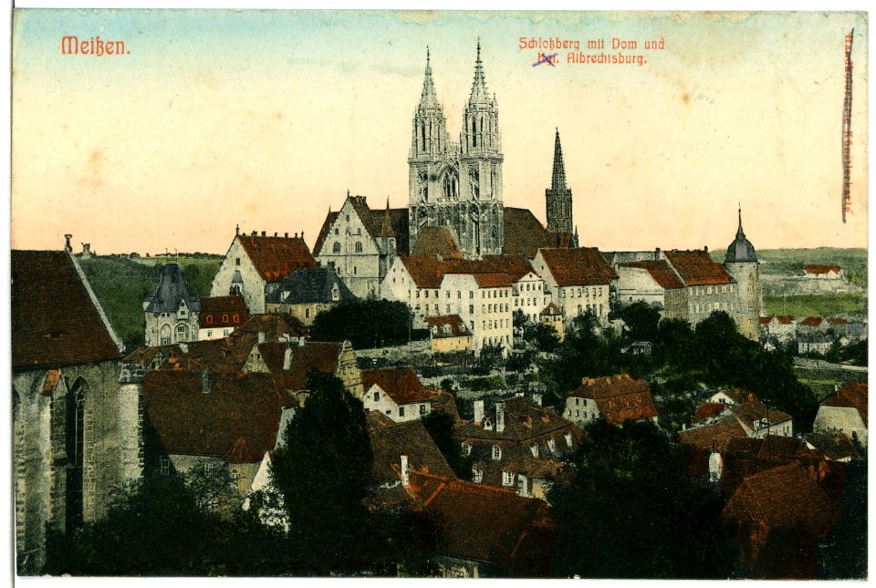 10711-Meißen-1909-Schloßberg mit Dom und Albrechtsburg-Brück & Sohn Kunstverlag