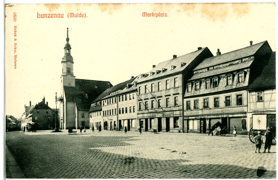 09599-Lunzenau-1908-Marktplatz-Brück & Sohn Kunstverlag