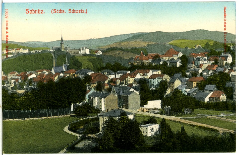 10339-Sebnitz-1908-Blick auf Sebnitz-Brück & Sohn Kunstverlag