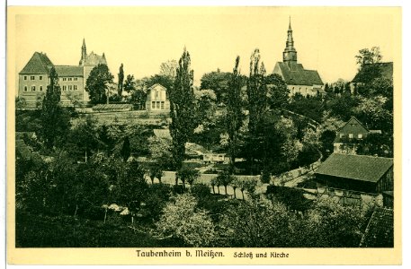 09878-Taubenheim (Klipphausen)-1908-Blick auf Taubenheim-Brück & Sohn Kunstverlag