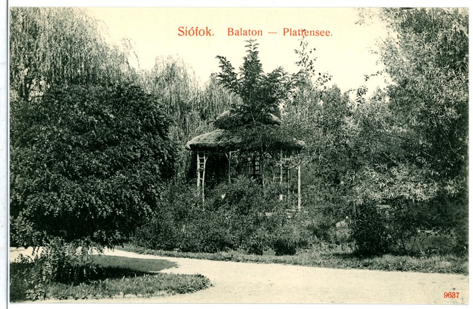 09637-Siofok-1908-Plattensee - Uferpark-Brück & Sohn Kunstverlag
