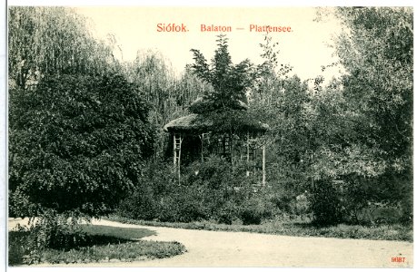 09637-Siofok-1908-Plattensee - Uferpark-Brück & Sohn Kunstverlag