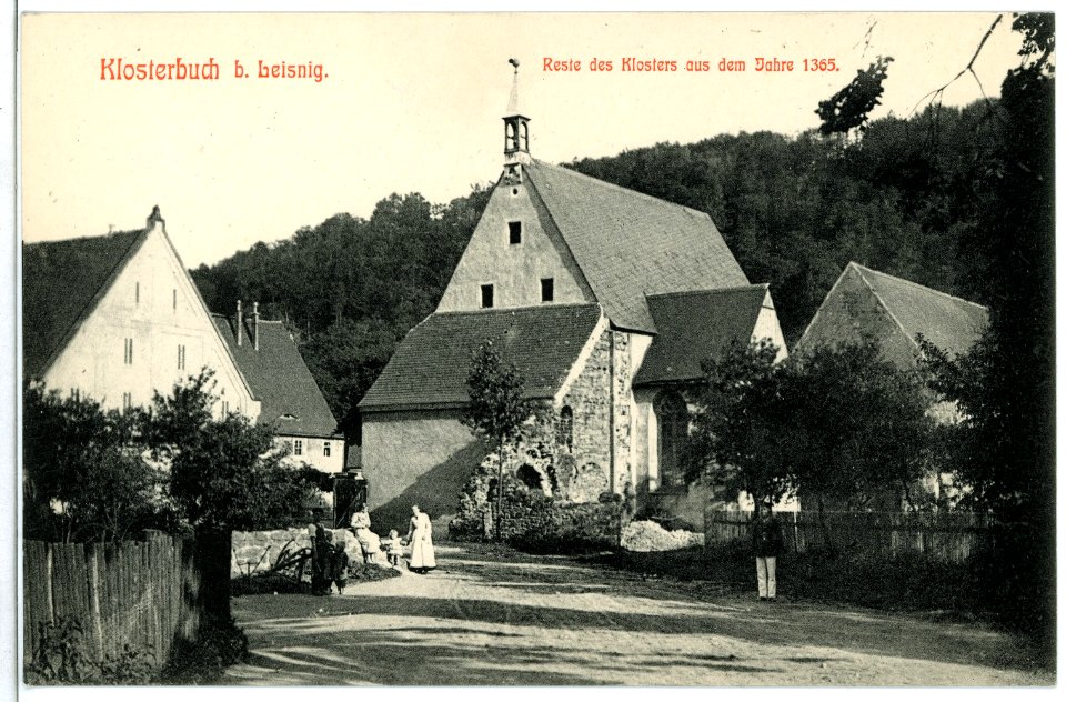 09659-Klosterbuch-1908-Reste des Klosters von 1365-Brück & Sohn Kunstverlag