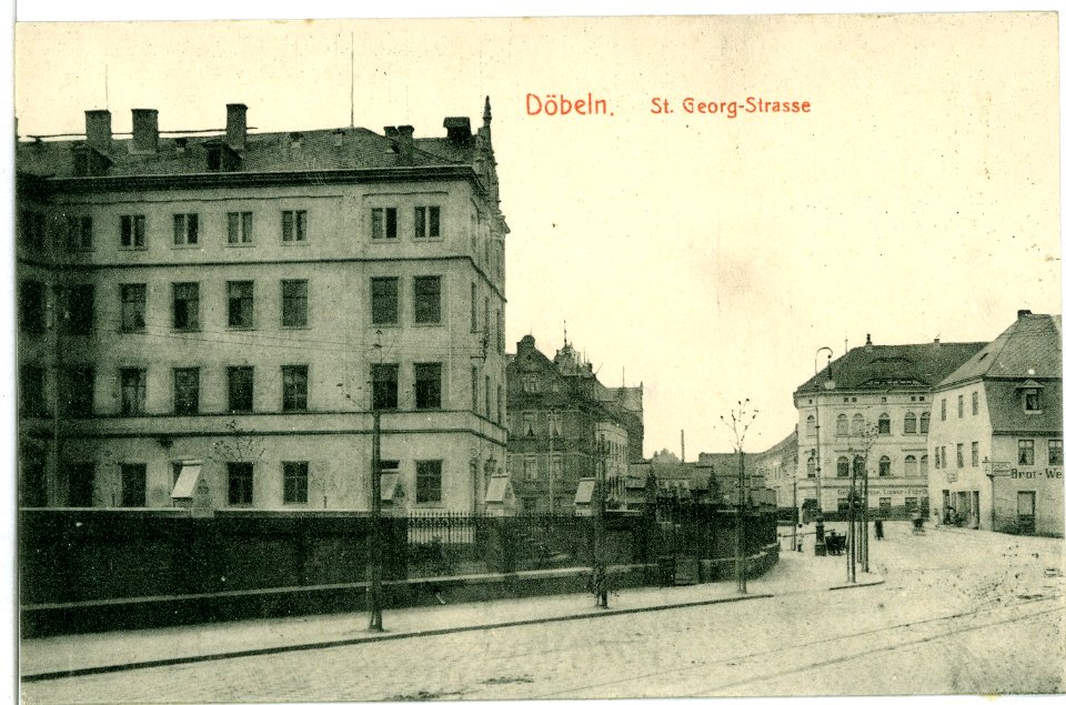 10141-Döbeln-1908-St. Georg - Straße-Brück & Sohn Kunstverlag