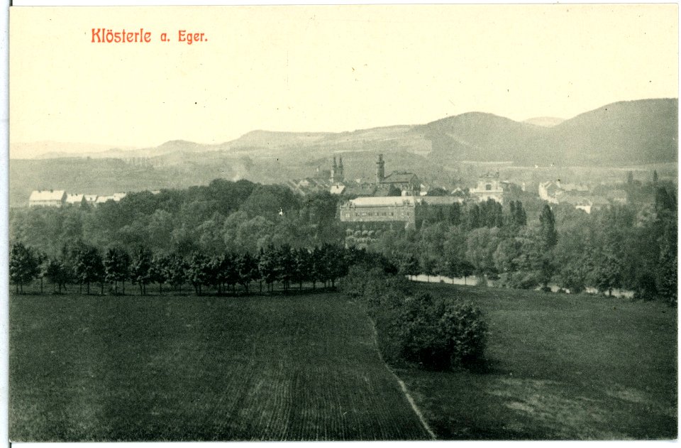 10698-Klösterle-1909-Blick auf den Ort-Brück & Sohn Kunstverlag