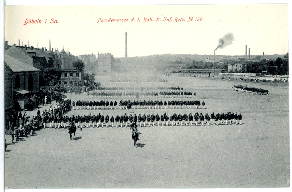 10824-Döbeln-1909-Parademarsch, 11. Infanterie-Regiment Nr. 139-Brück & Sohn Kunstverlag