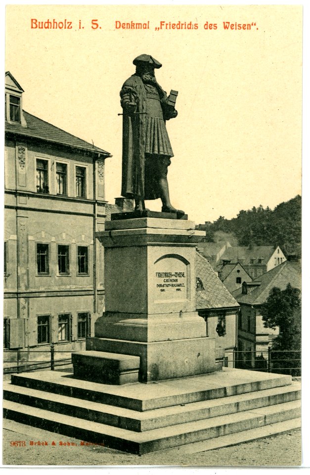 09673-Buchholz-1908-Denkmal Friedrich der Weisen-Brück & Sohn Kunstverlag