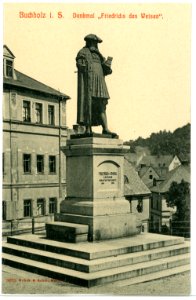 09673-Buchholz-1908-Denkmal Friedrich der Weisen-Brück & Sohn Kunstverlag