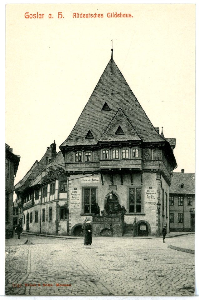 09747-Goslar-1908-Altdeutsches Gildehaus-Brück & Sohn Kunstverlag