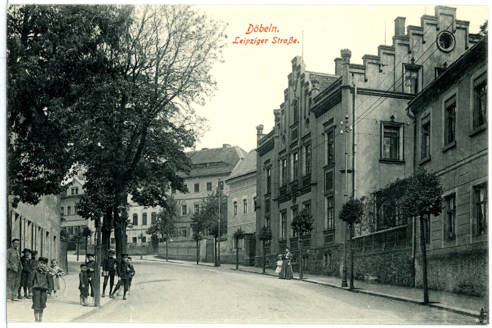 10146-Döbeln-1908-Leipziger Straße-Brück & Sohn Kunstverlag