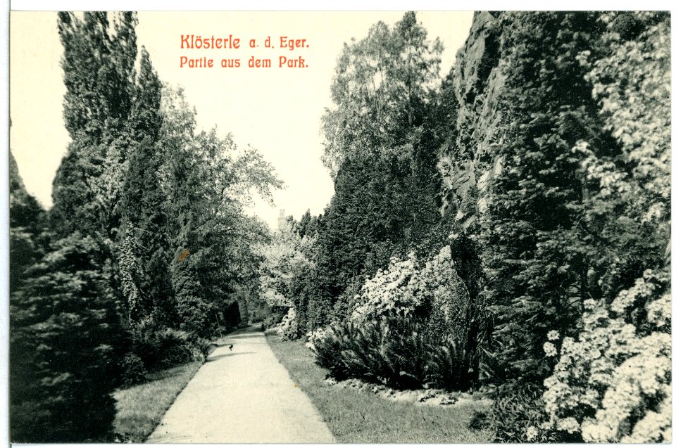 10686-Klösterle-1909-Parkansicht-Brück & Sohn Kunstverlag