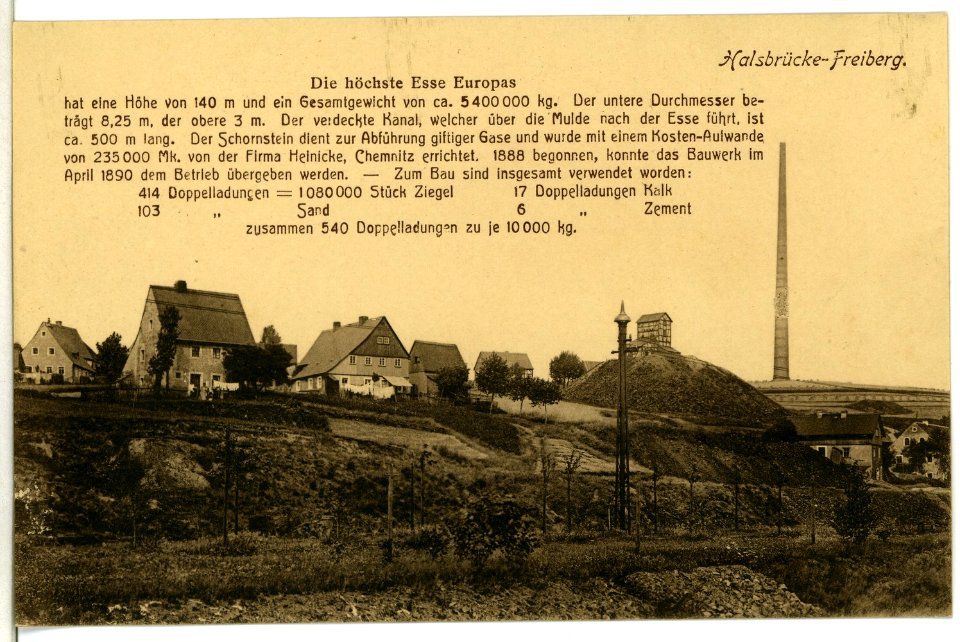 10675-Halsbrücke-1909-Höchste Esse Europas-Brück & Sohn Kunstverlag