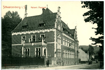 10645-Schwarzenberg-1909-Postamt-Brück & Sohn Kunstverlag