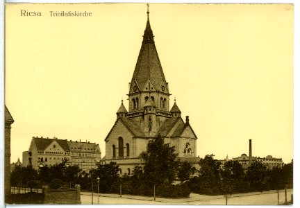 09525-Riesa-1908-Trinitatiskirche-Brück & Sohn Kunstverlag
