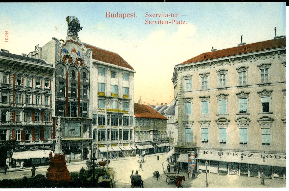 10244-Budapest-1908-Serviten Platz-Brück & Sohn Kunstverlag