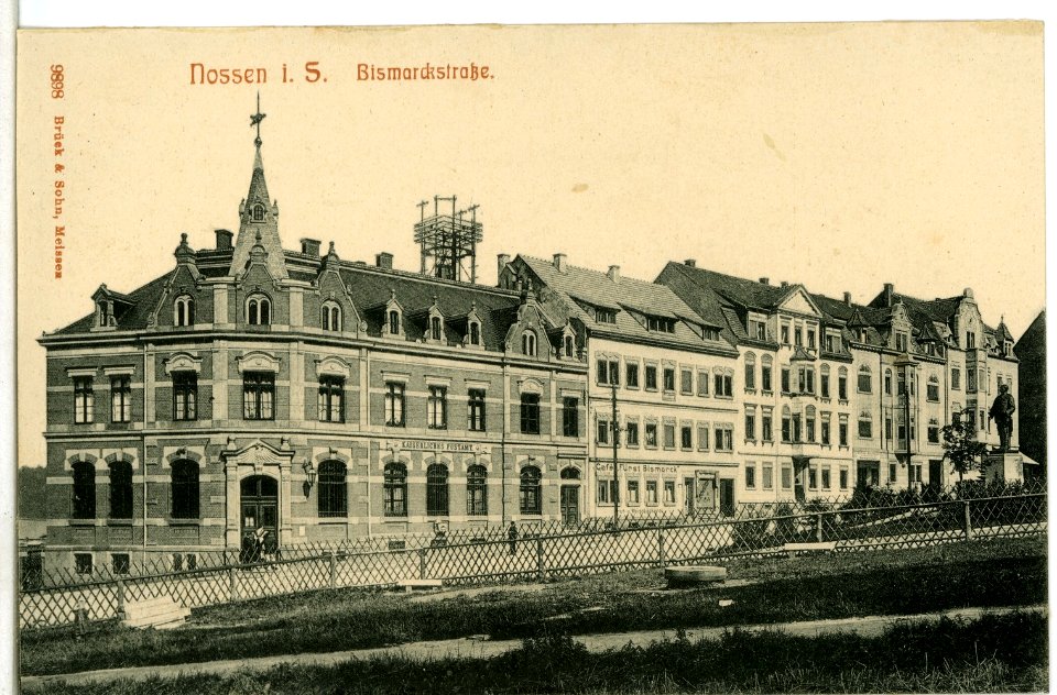 09898-Nossen-1908-Bismarck - Straße-Brück & Sohn Kunstverlag